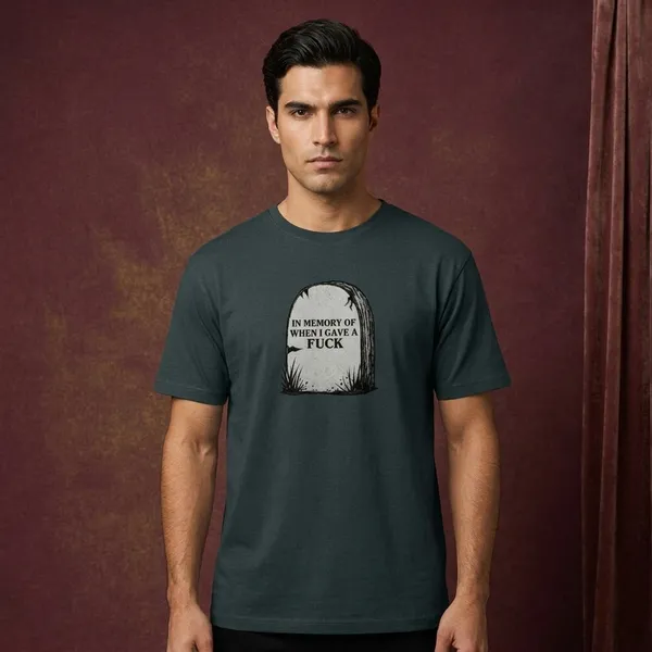 Petrol_Blue_Cotton_T-Shirt_For_Unisex
