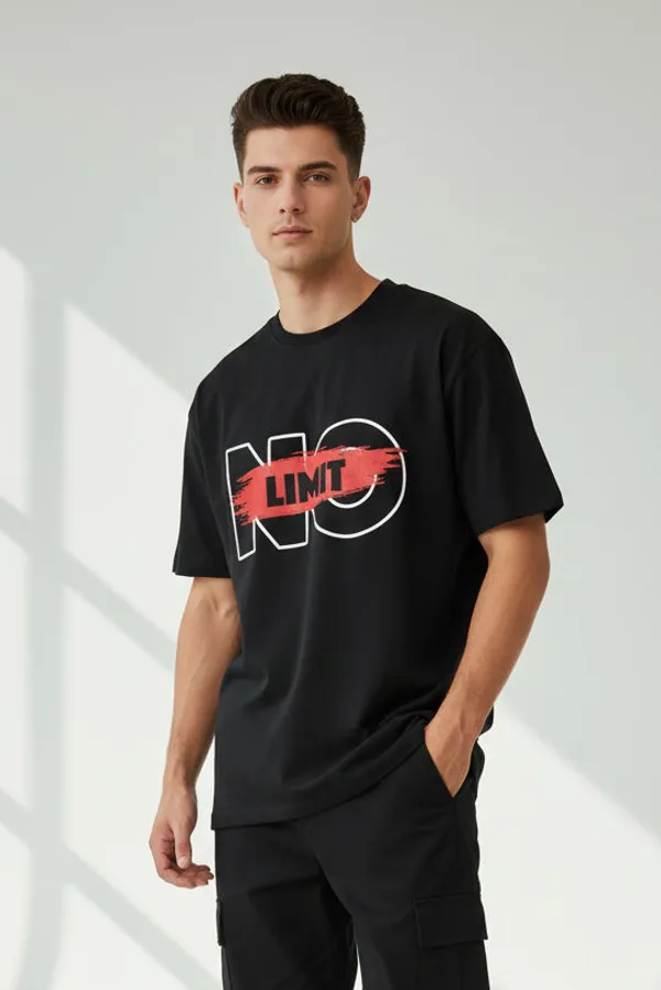 Black_Cotton_T-Shirt_For_Unisex