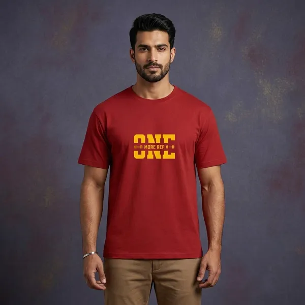 Red_Cotton_T-Shirt_For_Unisex