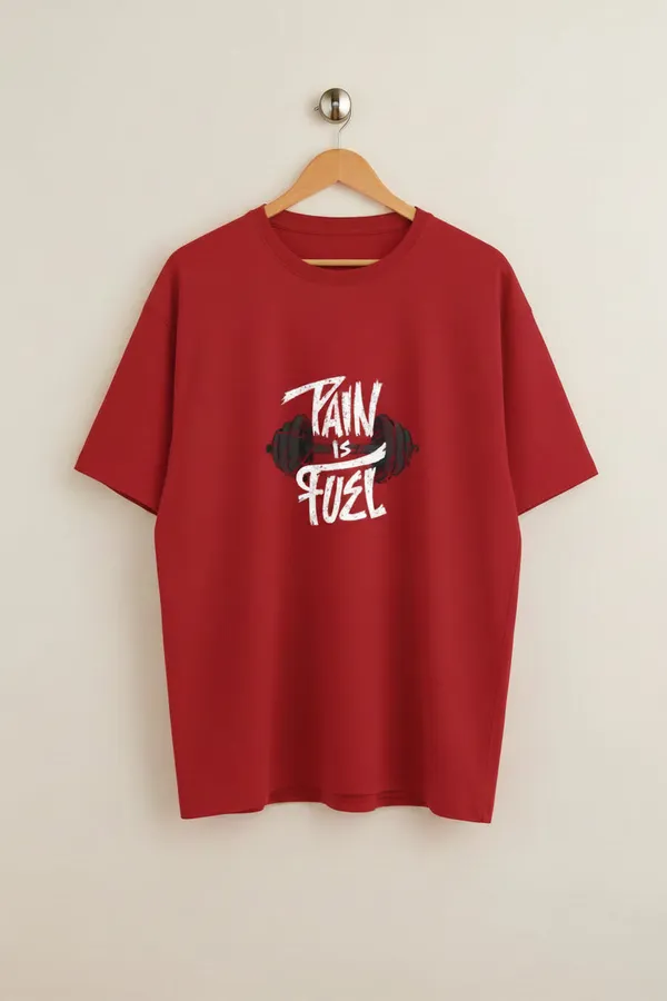 Red_Cotton_T-Shirt_For_Unisex