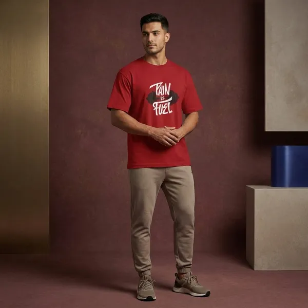Red_Cotton_T-Shirt_For_Unisex