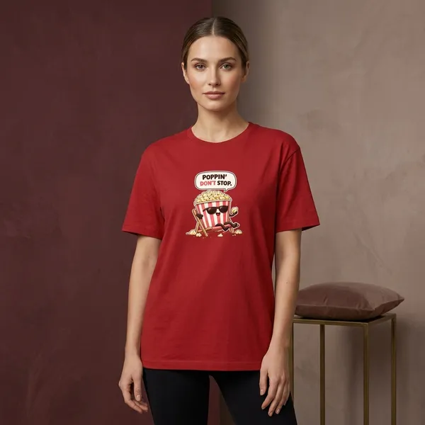Red_Cotton_T-Shirt_For_Unisex