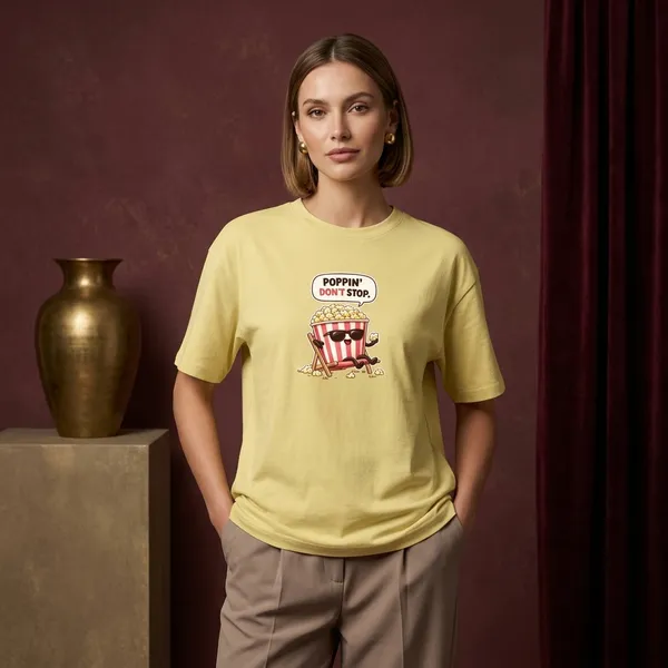Yellow_Cotton_T-Shirt_For_Unisex