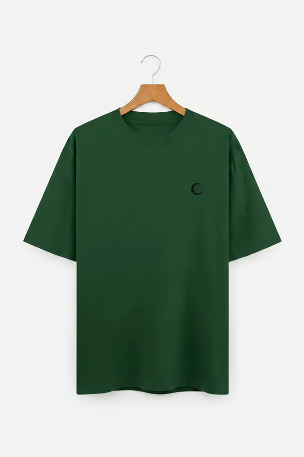 Bottle_Green_Cotton_T-Shirt_For_Unisex