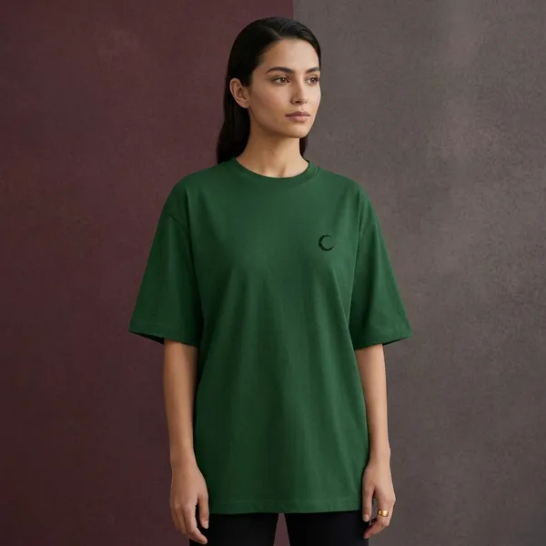 Bottle_Green_Cotton_T-Shirt_For_Unisex