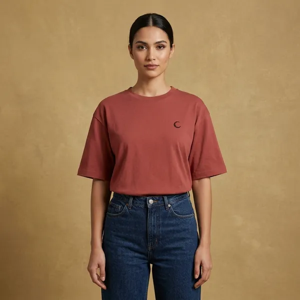 Coral_Cotton_T-Shirt_For_Unisex