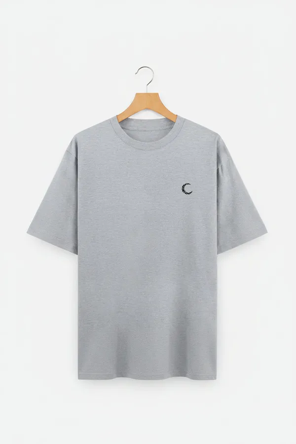 Grey_Melange_Cotton_T-Shirt_For_Unisex
