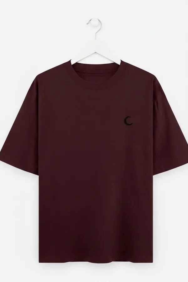 Maroon_Cotton_T-Shirt_For_Unisex