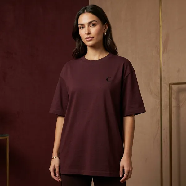 Maroon_Cotton_T-Shirt_For_Unisex