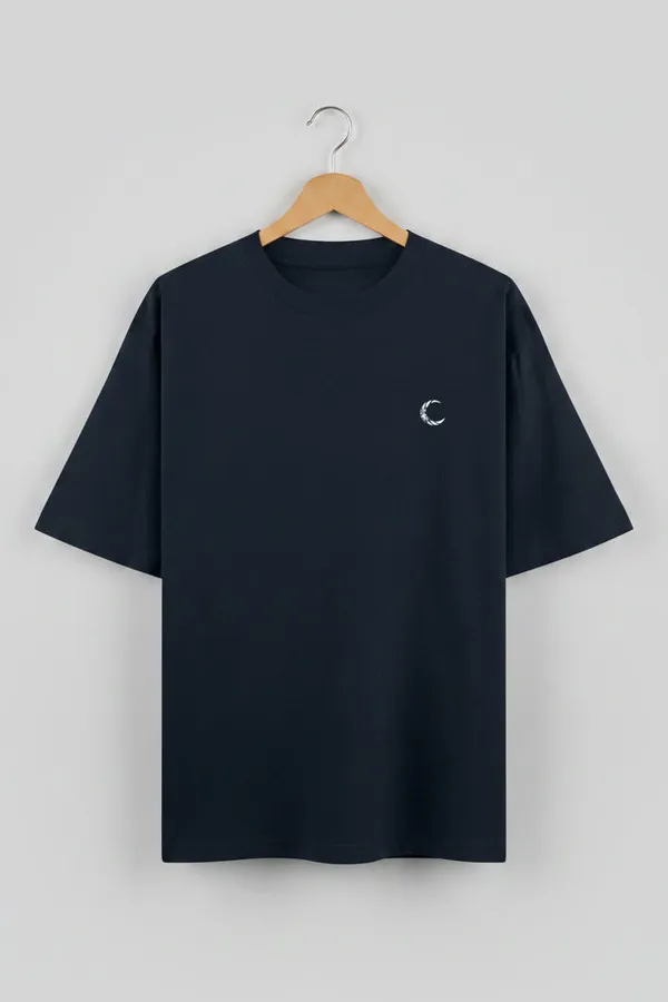Navy_Blue_Cotton_T-Shirt_For_Unisex