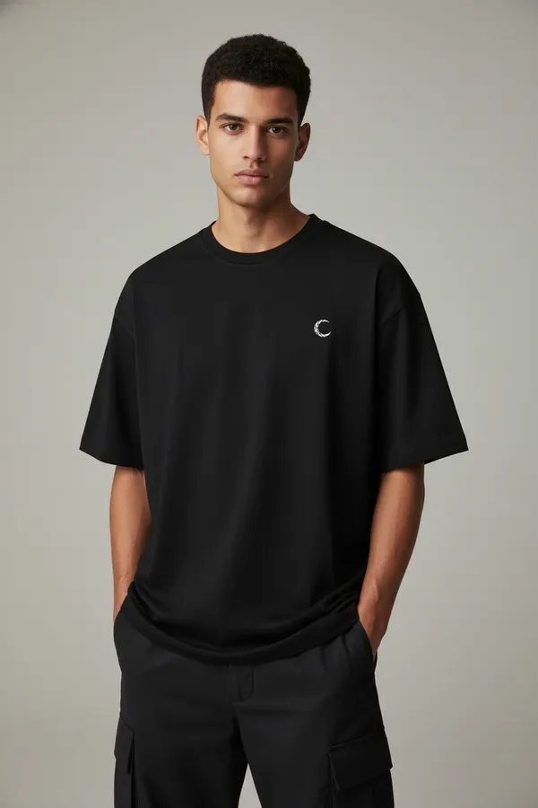 Black_Cotton_T-Shirt_For_Unisex