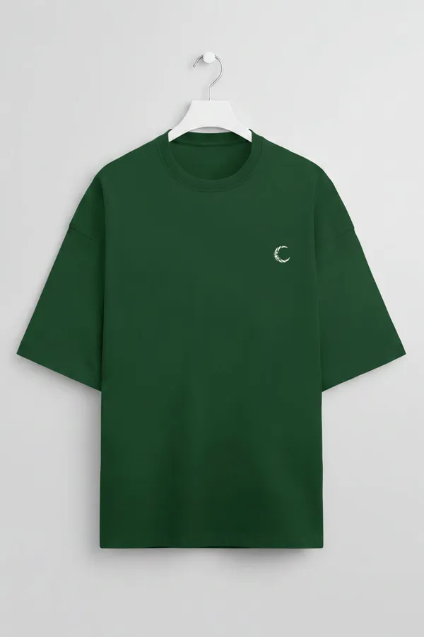 Bottle_Green_Cotton_T-Shirt_For_Unisex