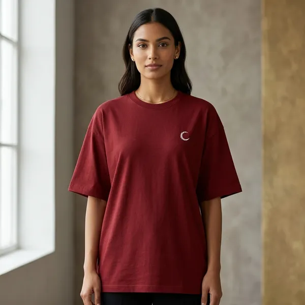 Red_Cotton_T-Shirt_For_Unisex