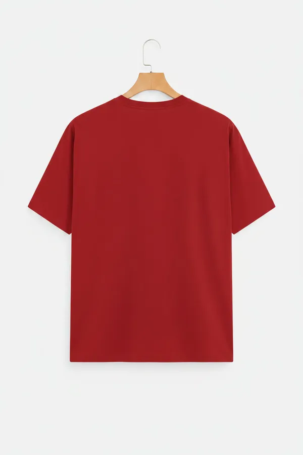 Red_Cotton_T-Shirt_For_Unisex