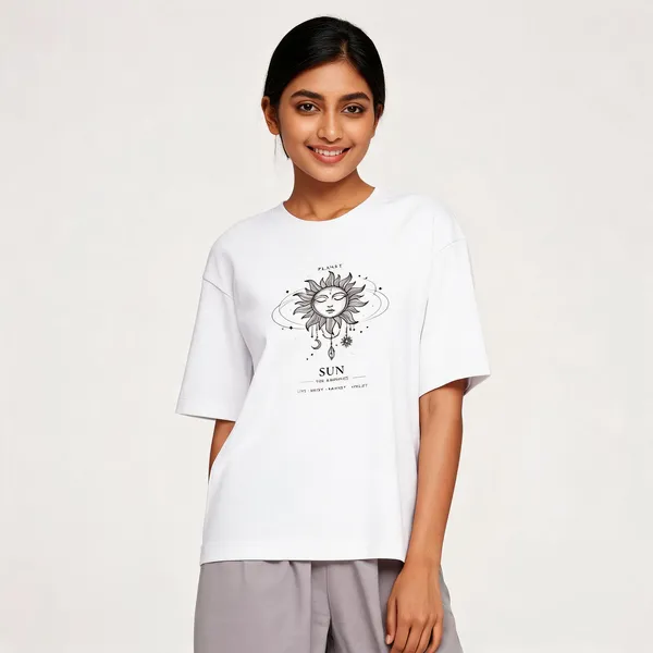 Unisex_Oversized_Celestial_Sun_T_Shirt_White