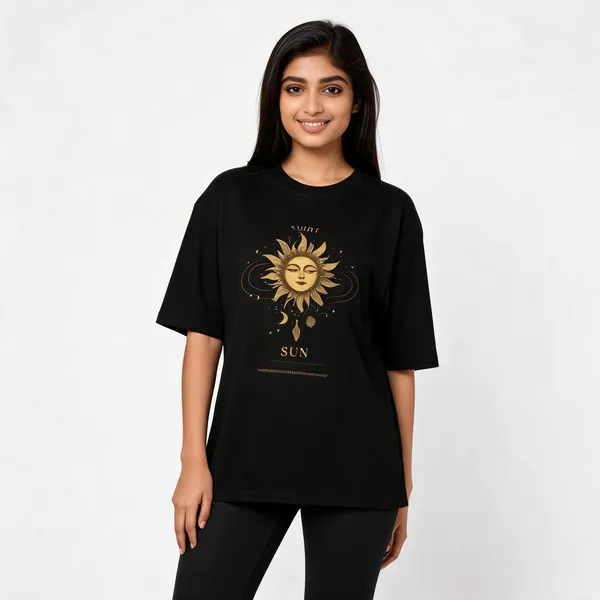 Unisex_Oversized_Celestial_Sun_T_Shirt_Black