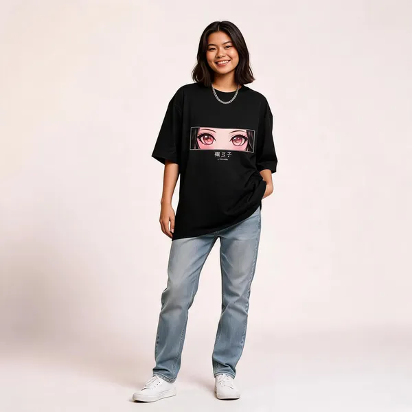 Unisex_Oversized_Demon_Slayer_Nezuko_T_Shirt_Black