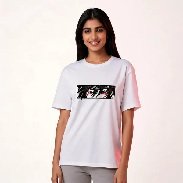 Unisex_Fierce_Samurai_Oversized_Standard_T_Shirt_White