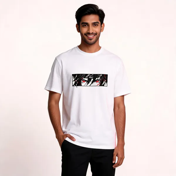 Unisex_Fierce_Samurai_Oversized_Standard_T_Shirt_White