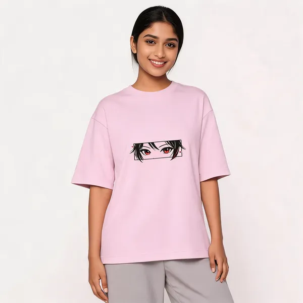 Kawaii_Girl_Oversized_Standard_T_Shirt_Light_Baby_Pink
