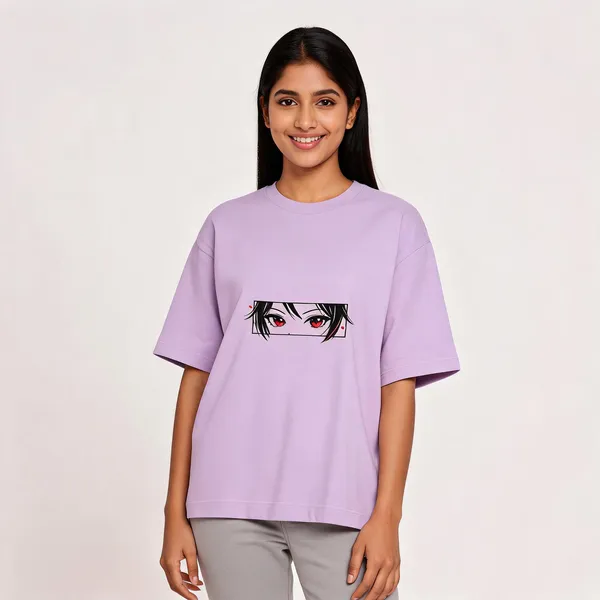Kawaii_Girl_Oversized_Standard_T_Shirt_Lavender