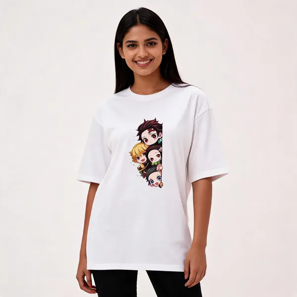 Unisex_Demon_Slayer_Oversized_T_Shirt_White