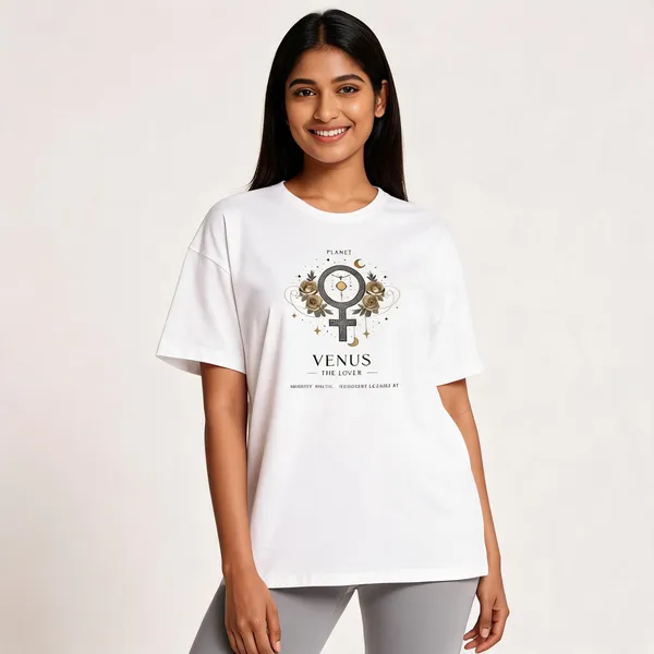 Venus_Unisex_Oversized_T_Shirt_Astrology_Edition_White