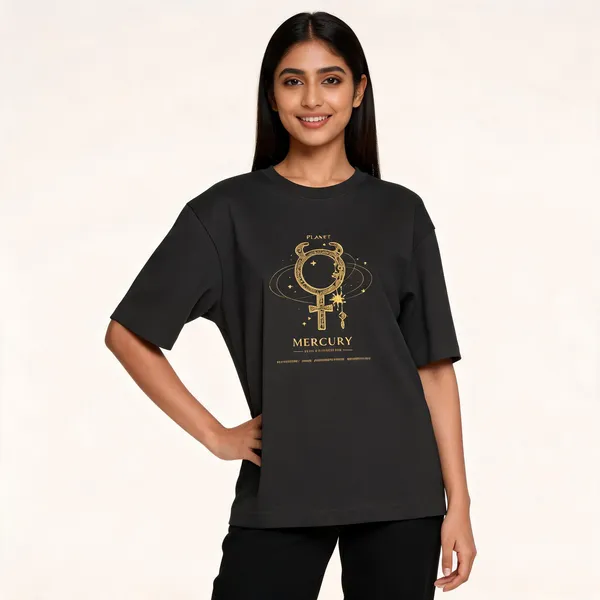 Mercury_Planet_Oversized_T_Shirt_Black_Astrology_Streetwear_Black
