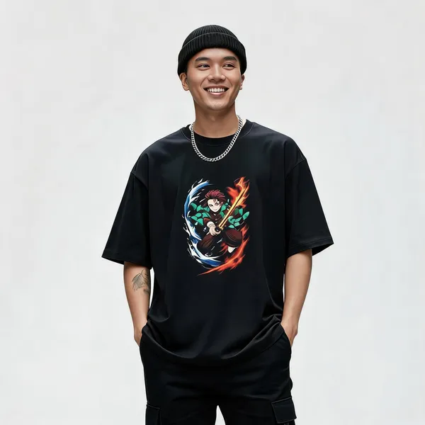 Tanjiro_Kamado_Oversized_T_Shirt_Demon_Slayer_Anime_Drop_Black