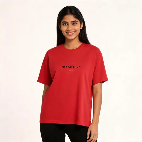 No_Mercy_None_Given_Oversized_Graphic_Tee_Red