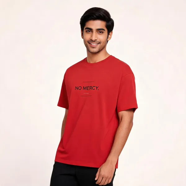 No_Mercy_None_Given_Oversized_Graphic_Tee_Red