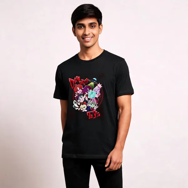 Dan_Da_Dan_Unisex_Graphic_T_Shirt_Anime_Streetwear_Lunara_Ink_Black
