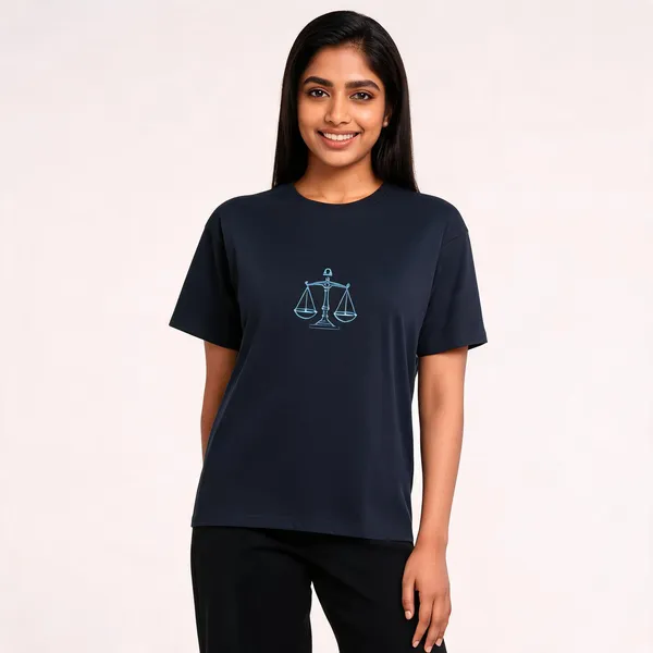 Libra_Unisex_T_Shirt_Zodiac_Graphic_Tee_Royal_Blue
