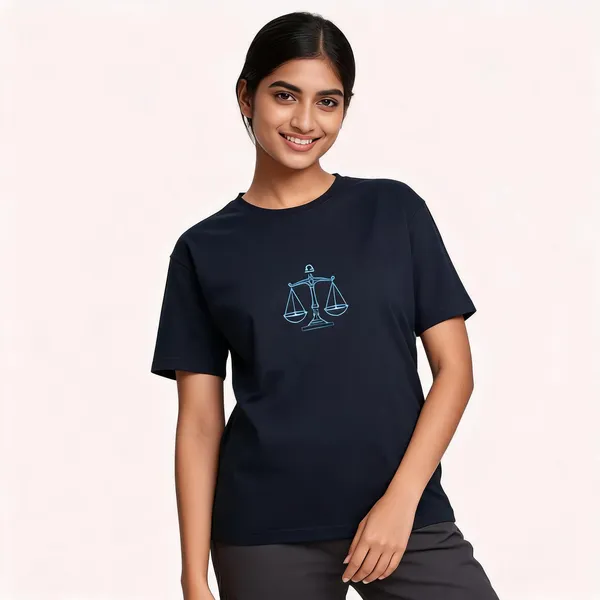 Libra_Unisex_T_Shirt_Zodiac_Graphic_Tee_Royal_Blue