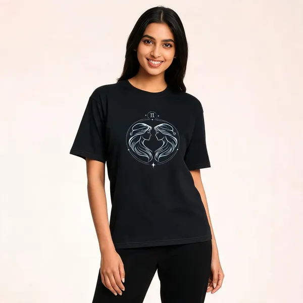 Gemini_Unisex_T_Shirt_Zodiac_Graphic_Tee_Royal_Blue
