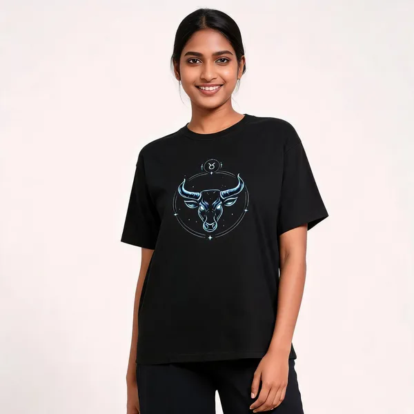 Taurus_Unisex_T_Shirt_Zodiac_Graphic_Tee_Royal_Blue