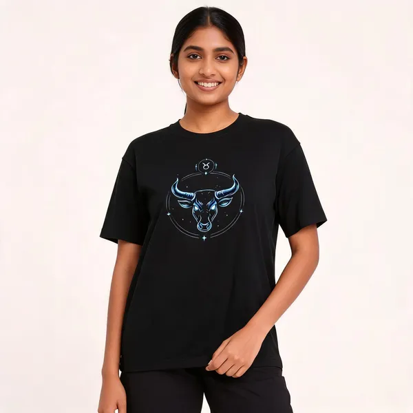 Taurus_Unisex_T_Shirt_Zodiac_Graphic_Tee_Royal_Blue