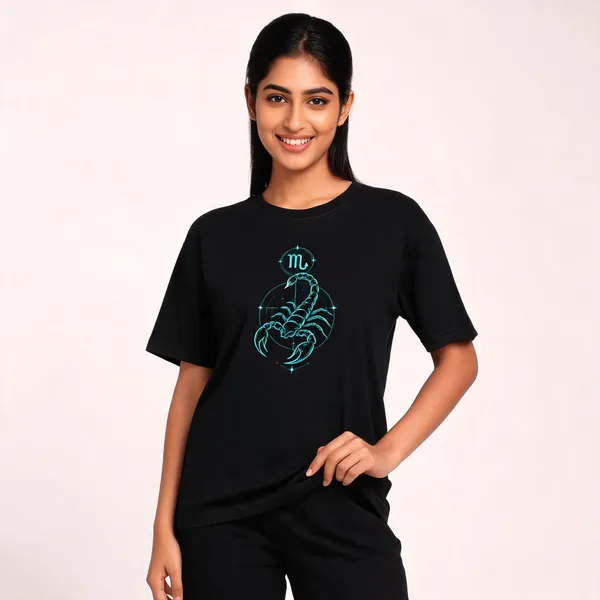 Scorpio_Unisex_T_Shirt_Zodiac_Graphic_Tee_Royal_Blue