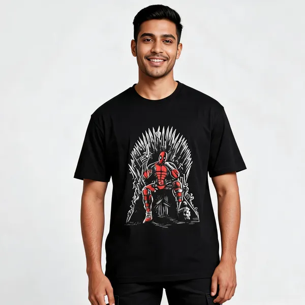 Deadpool_Iron_Throne_Graphic_T_Shirt_Unisex_Black