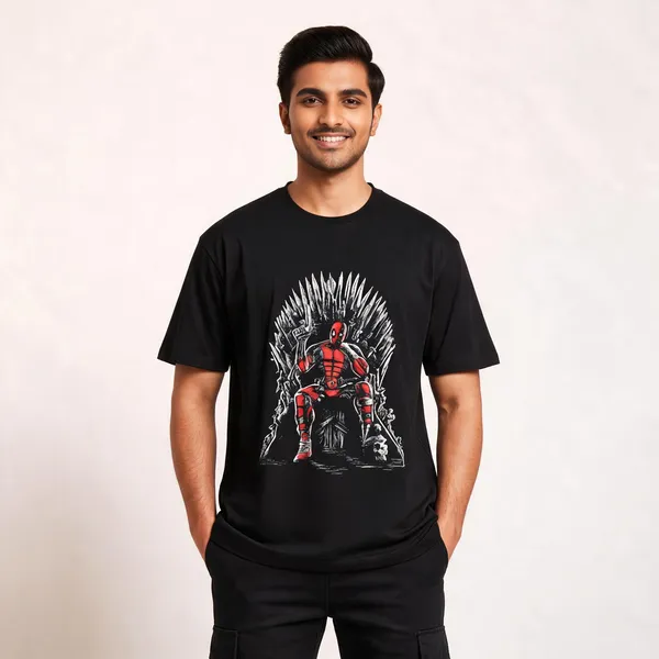 Deadpool_Iron_Throne_Graphic_T_Shirt_Unisex_Black
