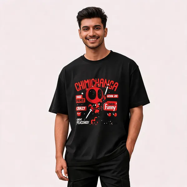 Deadpool_Chimichanga_Graphic_T_Shirt_Unisex_Black