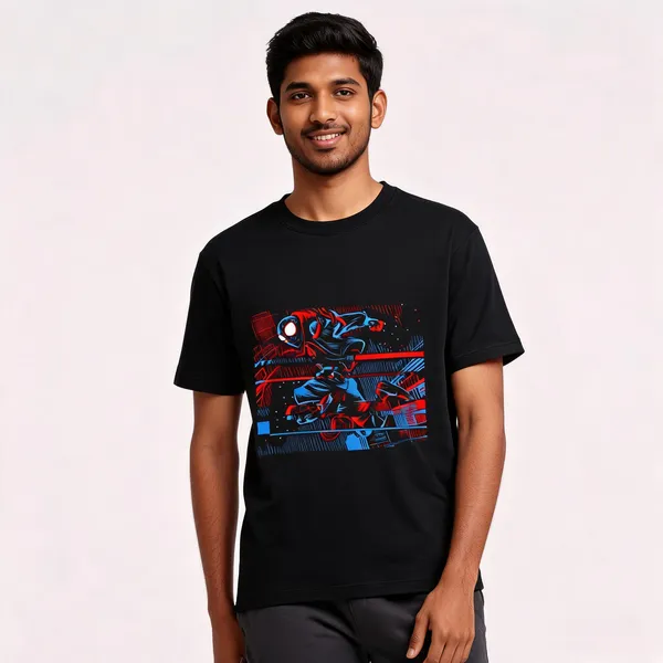 Spider_Man_Graphic_Unisex_T_Shirt_Lunara_Ink_Black