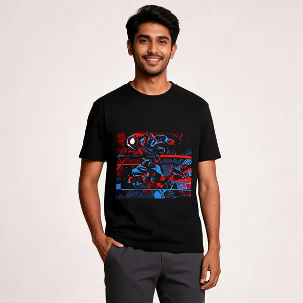 Spider_Man_Graphic_Unisex_T_Shirt_Lunara_Ink_Black