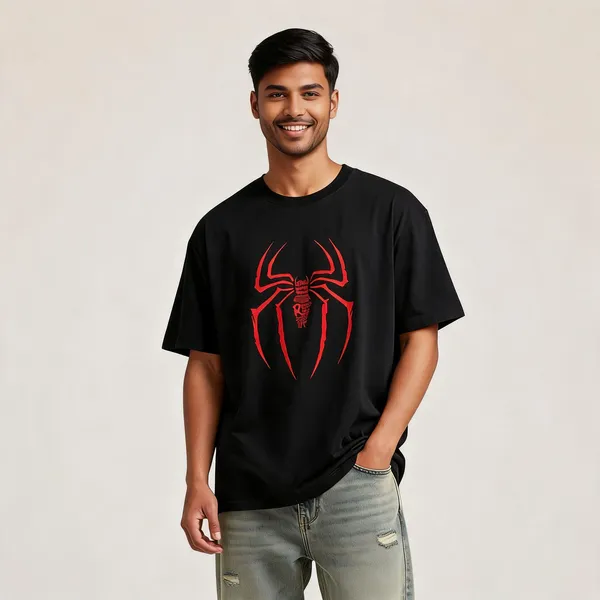 Spider_Graphic_Unisex_T_Shirt_Lunara_Ink_Black