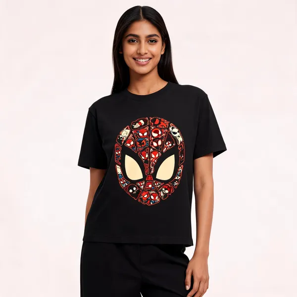 Spidey_Mask_Unisex_T_Shirt_Lunara_Ink_Black