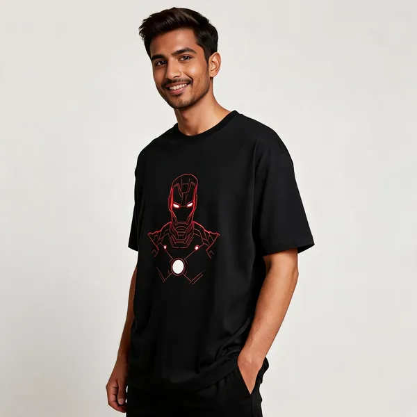 Iron_Man_Red_Graphic_Tee_Unisex_T_Shirt_Black