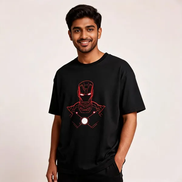 Iron_Man_Red_Graphic_Tee_Unisex_T_Shirt_Black