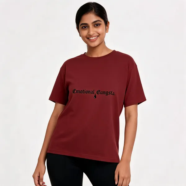 Emotional_Gangsta_Unisex_Tee_Lunara_Ink_Brick_Red