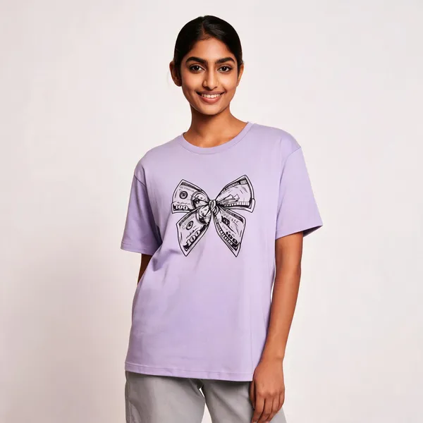 Money_Bow_Unisex_Tee_Lunara_Ink_Lavender