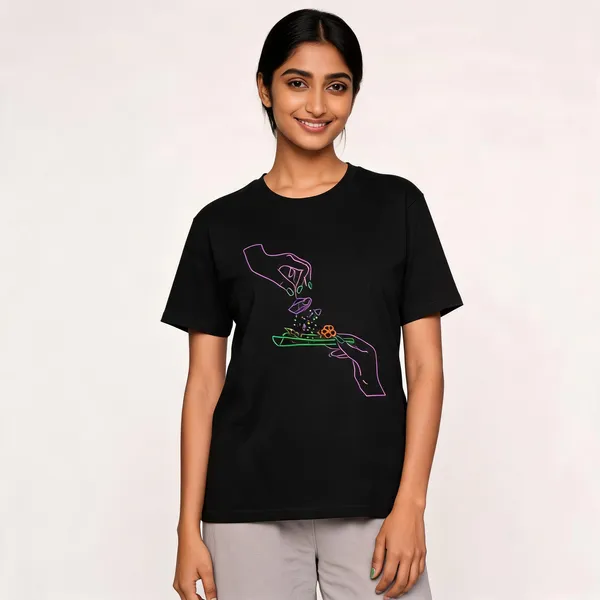 Flower_High_Unisex_Tee_Lunara_Ink_Black
